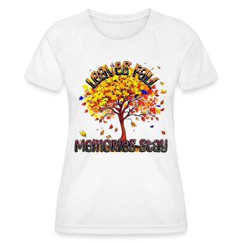 Laisse tomber Souvenirs séjour - T-shirt sport Femme - blanc - Devant - AI Model Female 172 dark (172cm)