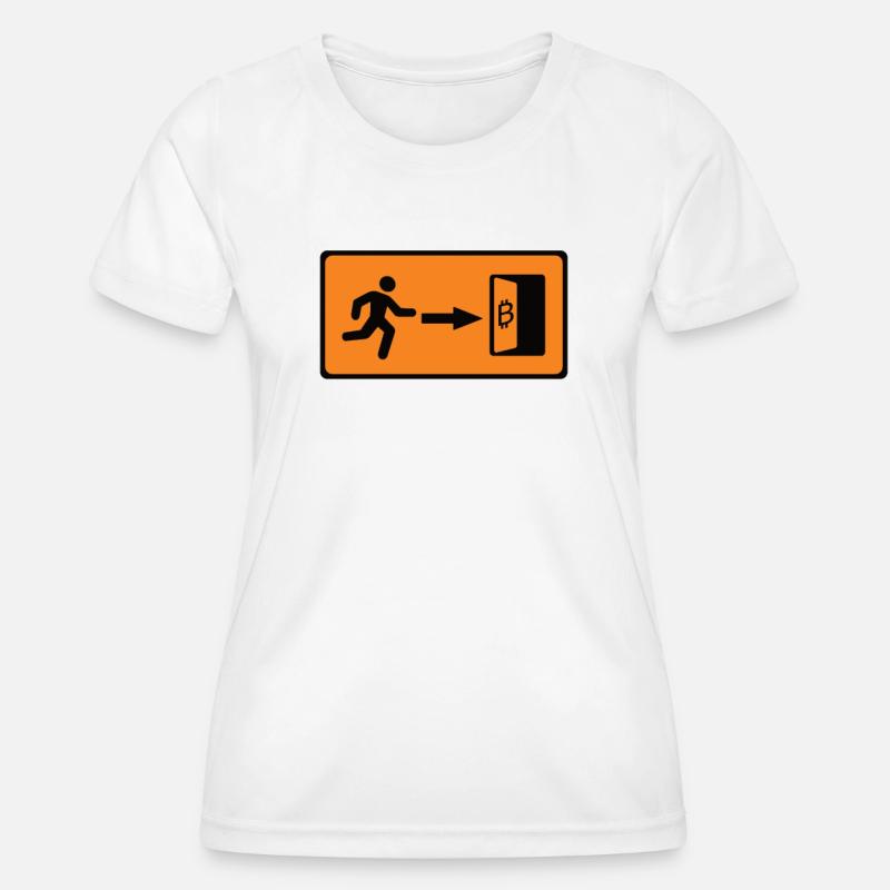 Funny Bitcoin, Bitcoiner, Bitcoin Only Gift - Women's Functional T-Shirt - white