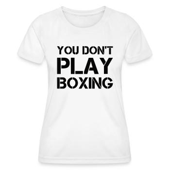 Boxkämpfer, Boxsport, Boxen Geschenkidee - Frauen Funktions-T-Shirt - Weiß - Vorne - AI Model Female 172 dark (172cm)