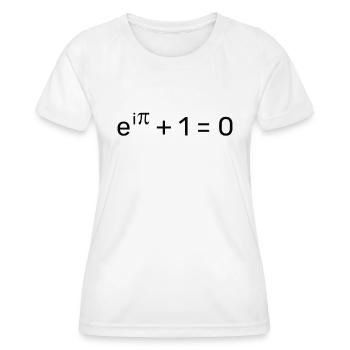 e^i pi + 1 = 0 - Eulersche Identität Geschenkidee - Frauen Funktions-T-Shirt - Weiß - Vorne - AI Model Female 172 dark (172cm)