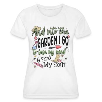 Gartenliebe zum Anziehen: Kreatives T-Shirt - Frauen Funktions-T-Shirt - Weiß - Vorne - AI Model Female 172 dark (172cm)