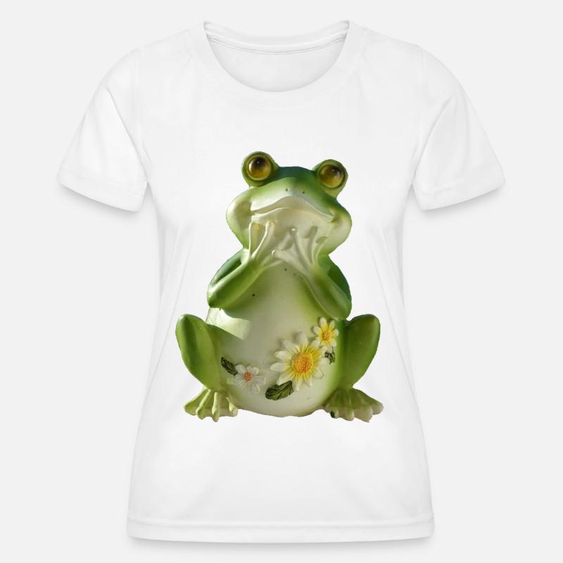 crazy frog - Women's Functional T-Shirt - white