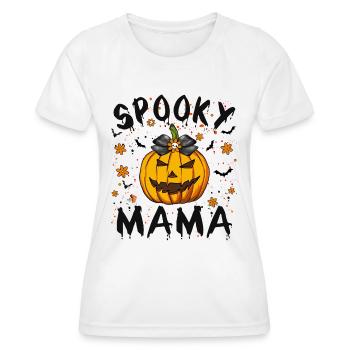 Spooky Mama Citrouille, Coquette Arc Halloween - T-shirt sport Femme - blanc - Devant - AI Model Female 172 dark (172cm)