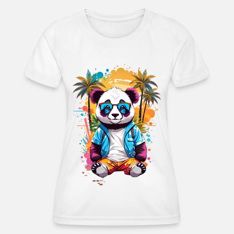 Cool Panda - Women's Functional T-Shirt - white