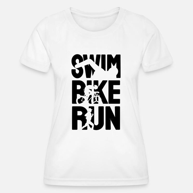 Triathlon Triathlet - Women's Functional T-Shirt - white