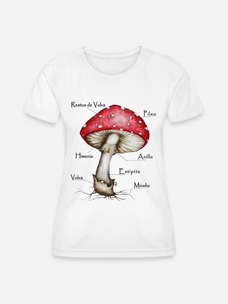 Pilz - Fliegenpilz - Frauen Funktions-T-Shirt - Weiß