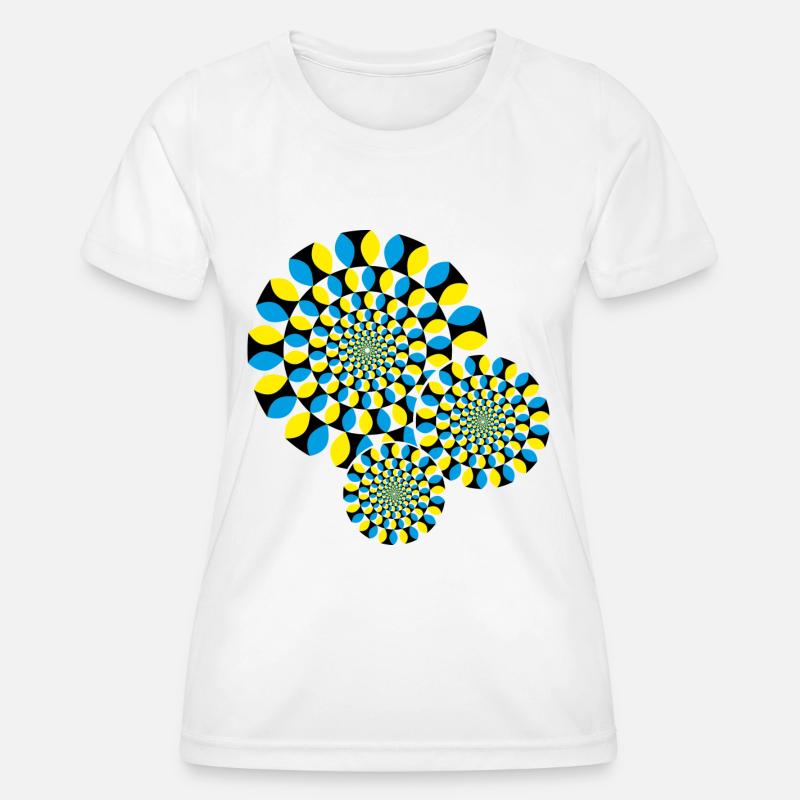 Optical Illusion - Women's Functional T-Shirt - white