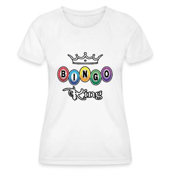 King Bingo King - Women's Functional T-Shirt - white - Front - AI Model Female 172 dark (172cm)