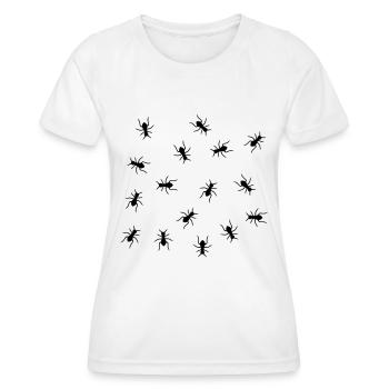 Ants Design - Frauen Funktions-T-Shirt - Weiß - Vorne - AI Model Female 172 dark (172cm)