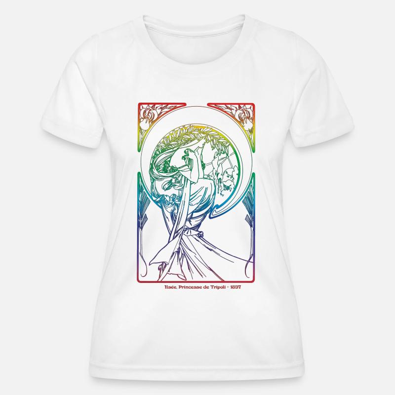 Alfons Mucha - Women's Functional T-Shirt - white