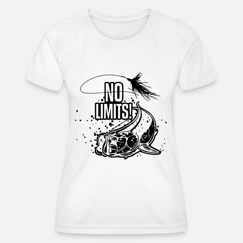 TARPON - NO LIMITS! - Women's Functional T-Shirt - white