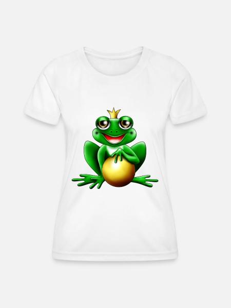 froschkönig - Frauen Funktions-T-Shirt - Weiß