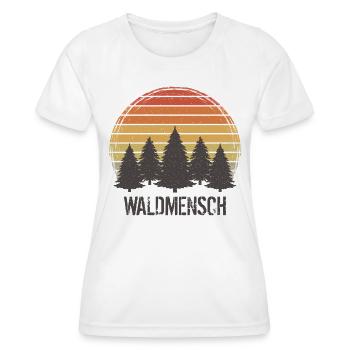Wald Mensch Bäume Baum Waldliebhaber Waldmensch - Frauen Funktions-T-Shirt - Weiß - Vorne - AI Model Female 172 dark (172cm)