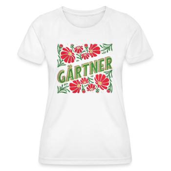 Gärtner Ausbildung Gesellen Auszubildende Hobby - Frauen Funktions-T-Shirt - Weiß - Vorne - AI Model Female 172 dark (172cm)