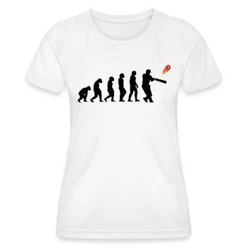 Kricketspieler Cricket-game Evolution - Frauen Funktions-T-Shirt - Weiß - Vorne - AI Model Female 172 dark (172cm)