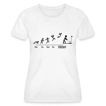Golf game Golfers Golf Weekend Golfers - Women's Functional T-Shirt - white - Front - AI Model Female 172 dark (172cm)