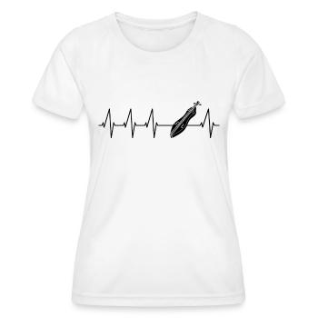 Dulcimer musicien Instrument à cordes pincées Dulcimer martelé - T-shirt sport Femme - blanc - Devant - AI Model Female 172 dark (172cm)