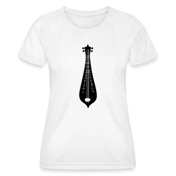 Dulcimer musicien Instrument à cordes pincées Dulcimer martelé - T-shirt sport Femme - blanc - Devant - AI Model Female 172 dark (172cm)