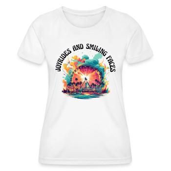 Foire du parc d’attractions, fête foraine, fête du village - T-shirt sport Femme - blanc - Devant - AI Model Female 172 dark (172cm)