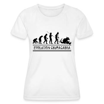 Cryptozoologistes Chupacabra Créatures Évolution - T-shirt sport Femme - blanc - Devant - AI Model Female 172 dark (172cm)