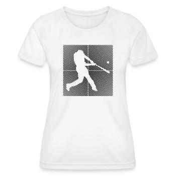 Baseball Softball Vintage Baseball - Frauen Funktions-T-Shirt - Weiß - Vorne - AI Model Female 172 dark (172cm)