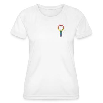 Neutrois Harmony - Frauen Funktions-T-Shirt - Weiß - Vorne - AI Model Female 172 dark (172cm)