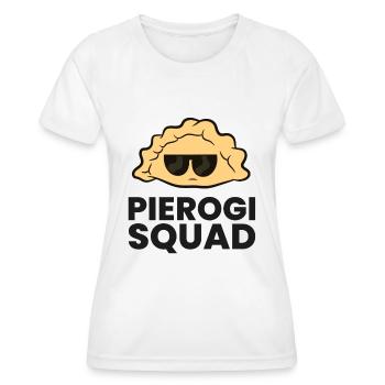 Polnischer Pierogi Liebhaber Lustiger Pierogi - Frauen Funktions-T-Shirt - Weiß - Vorne - AI Model Female 172 dark (172cm)