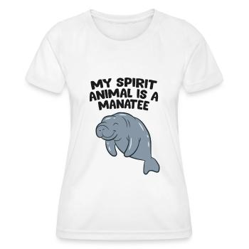 Seekühe Sind Meine Lieblingstiere - Frauen Funktions-T-Shirt - Weiß - Vorne - AI Model Female 172 dark (172cm)