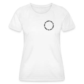 enjoy the journey 2 - Frauen Funktions-T-Shirt - Weiß - Vorne - AI Model Female 172 dark (172cm)