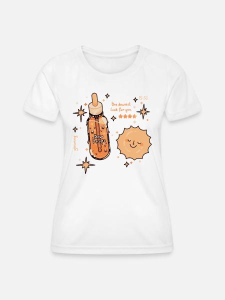 Strahlende Haut - Frauen Funktions-T-Shirt - Weiß