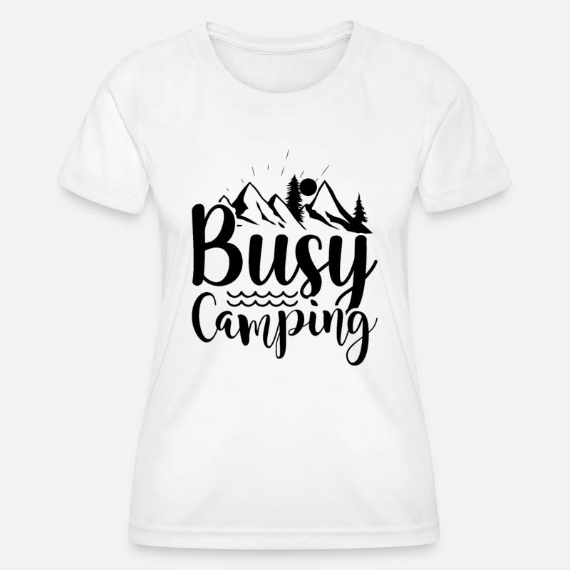 Camicia da trekking diligente da campeggio Maglietta sportiva per donna