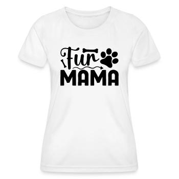 Fell-Mama - Frauen Funktions-T-Shirt - Weiß - Vorne - AI Model Female 172 dark (172cm)