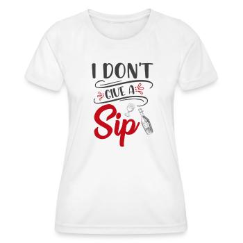 Wein Ich gebe keinen Schluck - Frauen Funktions-T-Shirt - Weiß - Vorne - AI Model Female 172 dark (172cm)