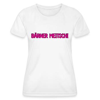 Bärner Meitschi ( Berner Mädchen) - Frauen Funktions-T-Shirt - Weiß - Vorne - AI Model Female 172 dark (172cm)