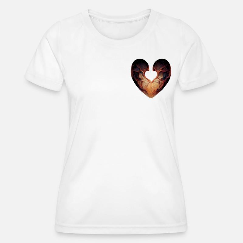 heart inside - Women's Functional T-Shirt - white