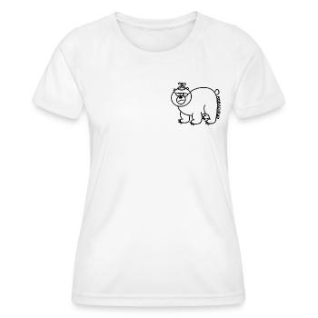 Anti-Zoo Hubschrau - Women's Functional T-Shirt - white - Front - AI Model Female 172 dark (172cm)