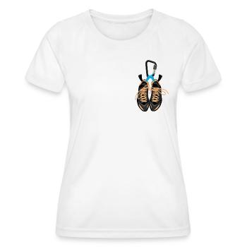 Kletterschuhe - Bonny - Frauen Funktions-T-Shirt - Weiß - Vorne - AI Model Female 172 dark (172cm)