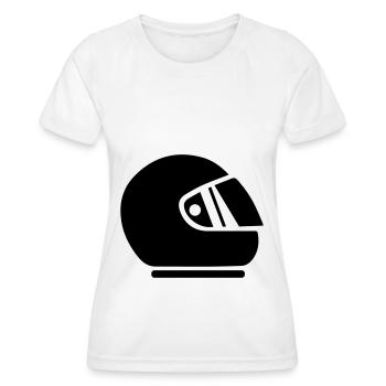 Racer helm racing - Women's Functional T-Shirt - white - Front - AI Model Female 172 dark (172cm)