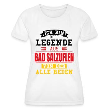 Stadt Bad Salzuflen Deutschland Legende Spruch - Frauen Funktions-T-Shirt - Weiß - Vorne - AI Model Female 172 dark (172cm)
