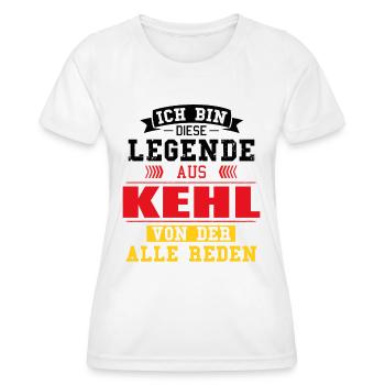 Stadt Kehl Deutschland Legende Spruch - Frauen Funktions-T-Shirt - Weiß - Vorne - AI Model Female 172 dark (172cm)