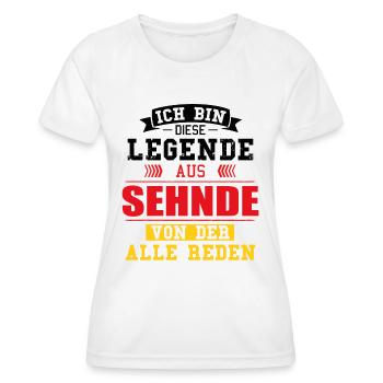 Stadt Sehnde Deutschland Legende Spruch - Frauen Funktions-T-Shirt - Weiß - Vorne - AI Model Female 172 dark (172cm)