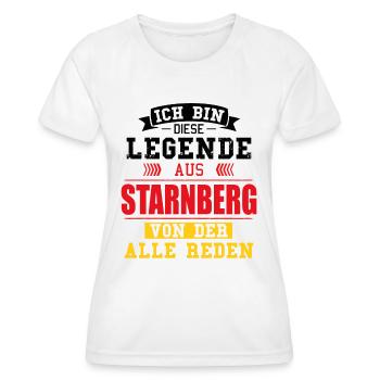 Stadt Starnberg Deutschland Legende Spruch - Frauen Funktions-T-Shirt - Weiß - Vorne - AI Model Female 172 dark (172cm)