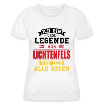 Stadt Lichtenfels Deutschland Legende Spruch - Frauen Funktions-T-Shirt - Weiß - Vorne - AI Model Female 172 dark (172cm)