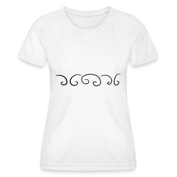 symbole kurvig linie muster einfach - Frauen Funktions-T-Shirt - Weiß - Vorne - AI Model Female 172 dark (172cm)