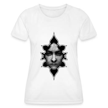 Visage oriental - T-shirt sport Femme - blanc - Devant - AI Model Female 172 dark (172cm)