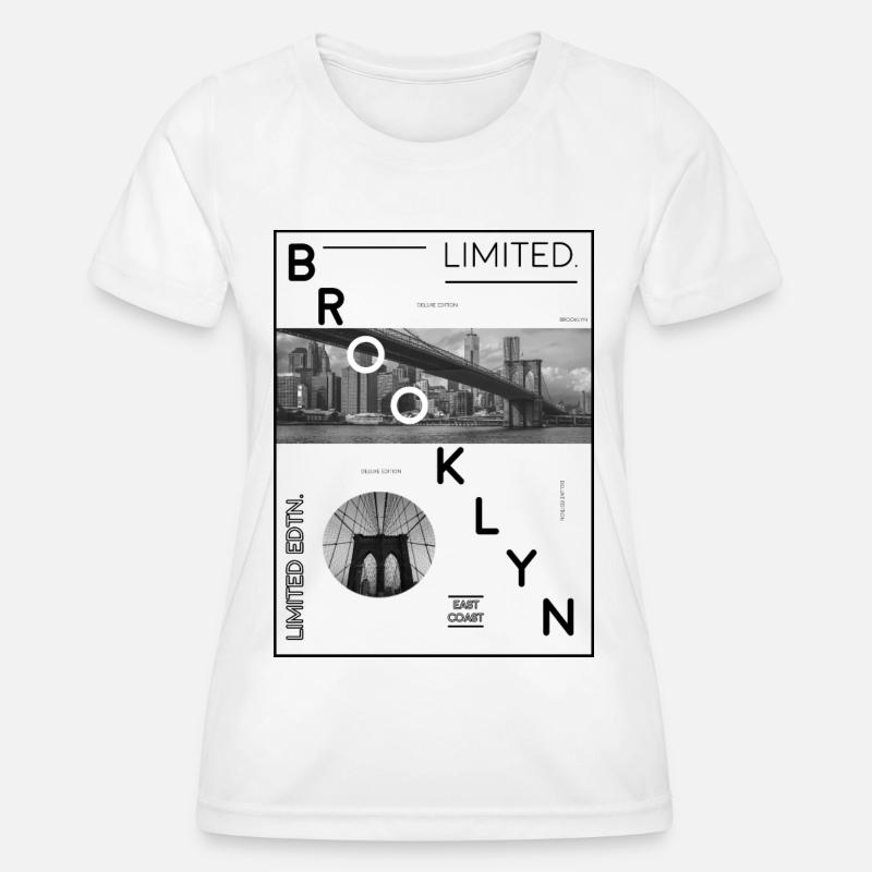 Brooklyn Limited Edition! Brooklyn Bridge idea - Women's Functional T-Shirt - white