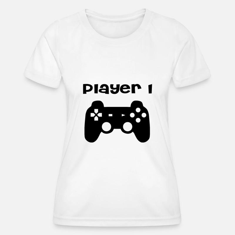 Player 1 - Women's Functional T-Shirt - white