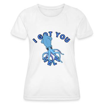 Tentakel Calamari - Frauen Funktions-T-Shirt - Weiß - Vorne - AI Model Female 172 dark (172cm)