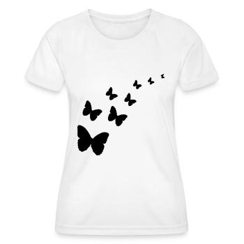 papillon - T-shirt sport Femme - blanc - Devant - AI Model Female 172 dark (172cm)