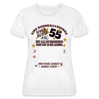Handball Zubehör handballer Motiv - Frauen Funktions-T-Shirt - Weiß - Vorne - AI Model Female 172 dark (172cm)